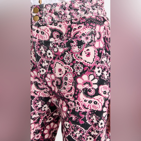 Figue MAIA PANT Small Paisley Fleur Black Berr,Floral Print,NWT,Size : 2 - Picture 6 of 14